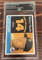 2007 Topps Heritage #14 Mickey Mantle Card