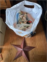 Large Bag of Christmas Decor & Star