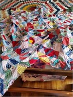 COLORFUL LONESTAR CENTER PIECE QUILT TOPPER