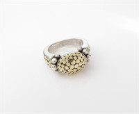 John Hardy Dot Collection Sterling/18K Ring