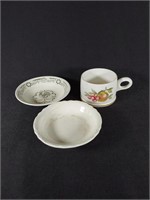 Wedgewood Coffee Cup &  2 Berry Bowls
