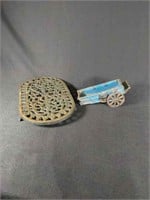 Cast Iron Trivett & Toy Wagon with Wheels
