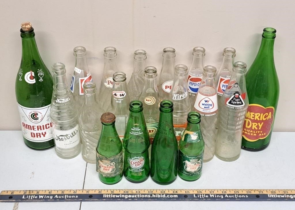 Vintage Pop Bottles Lot