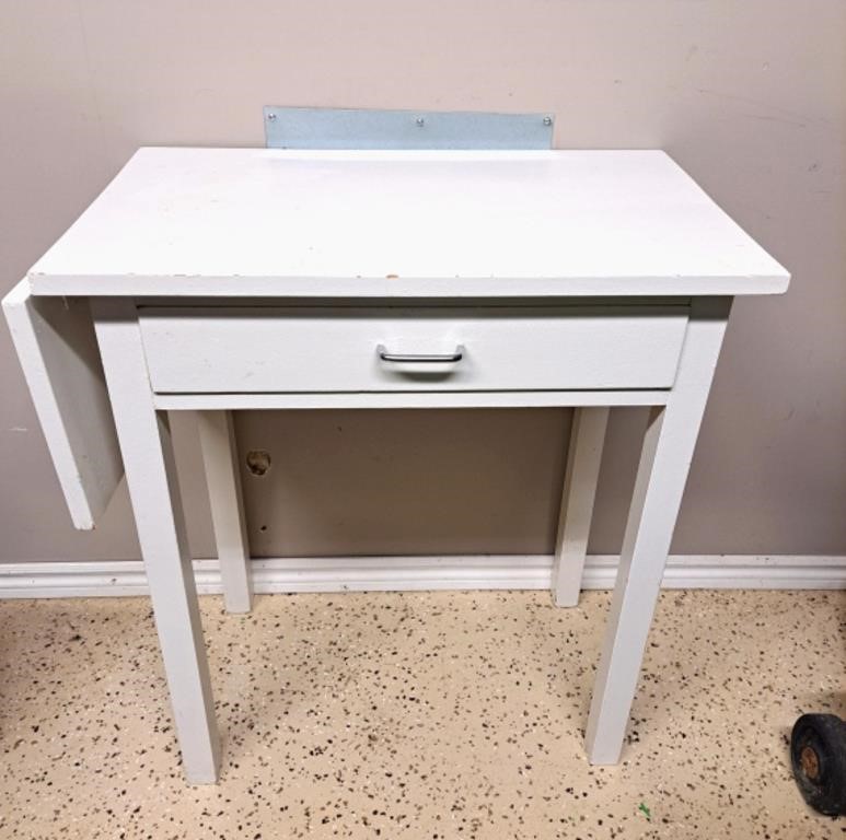 Vintage Wood Drop Leaf Table