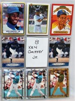 8 Ken Griffey Jr Baseball Collector Cards