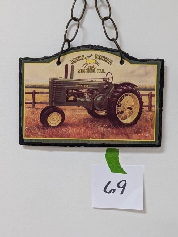 John Deere Slate Sign - 6" x 8"