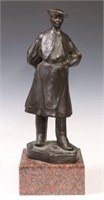 AFTER LASZLO BESZEDES (D.1922) PATINATED BRONZE