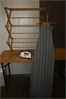 Iron, Clothes Rack & Ironing Board