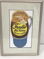 Vintage root beer ad. Framed 7” x 10”