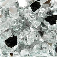 MSI Glacial Silver Fire Glass .50" Crushed 20 Lbs