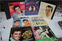 Lp's. Elvis, Sinatra, Paul Revere, Fabian, Avalon