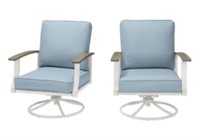 Two Hampton Bay Motion Chat Chairs