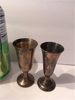 Pair of Sterling Silver Cordials