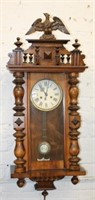 Antique Regulator Clock 40"