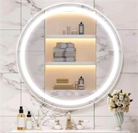 28 Inch Round LED Bathroom Mirror