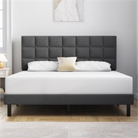 Molblly Queen Bed Frame Upholstered Platform with