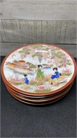 6 Vintage Japanese Geishaware 7.5" Plates