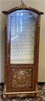 French Marquetry Gild Display Cabinet