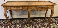 Baker Milling Road Burled Wood Console Table