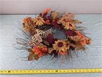 WT Collection Sunflower Wreath (20")