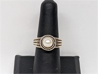 .925 Sterling Silver Pearl Ring
