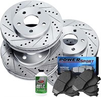 Power Sport Front Rear Brakes and Rotors Kit