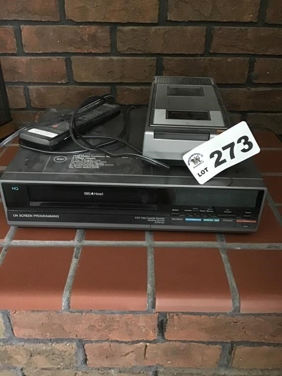 VHS RECEIVER, REWINDER, REMOTE