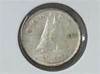 1954 10 Cents Can Au50