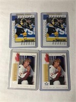 4 Joe Thornton Rookie Hockey Cards