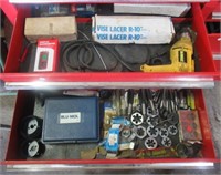 Contents of drawer that includes DeWalt corded