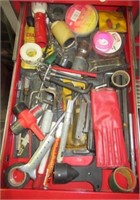 Contents of drawer that includes allen wrenches,