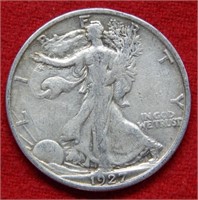 1927 S Walking Liberty Silver Half Dollar