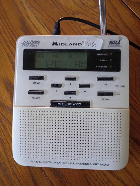 Midland NOAA digital weather alert radio