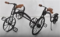 Set of 2 Tricycles, Table Top Decor