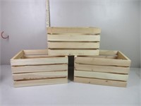 Three Wood Crates