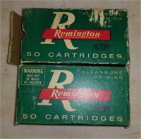 Shells Remington 50 cartridges 2 box.