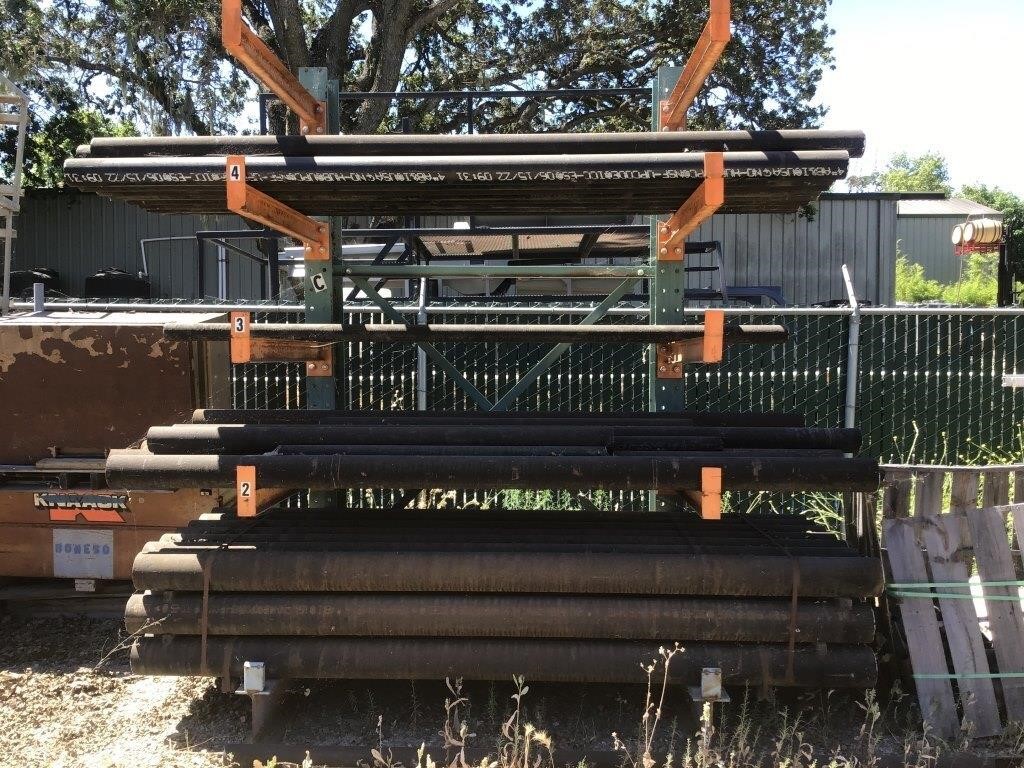 Material Rack w/ Steel Pipe