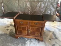 Solid wood flip top buffet