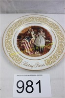Avon 1973 Patriotic Betsy Ross Plate