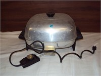 Vintage Aluminum Working Fryer with Lid