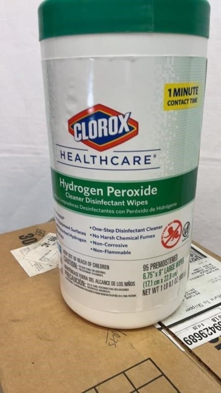 Clorox hydrogen peroxide wipes