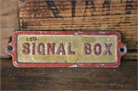 Signal Box Plate 21 x 6.5cm