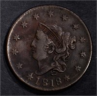 1818 LARGE CENT XF