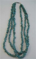 Santo Domingo Turquoise 3 Strand Necklace