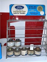 Ford Touchup Paint Display With (7) Cans