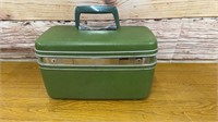 Vintage Avocado Green Samsonite Train Case