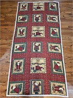 Handmade Christmas Quilt is 41 x 82"