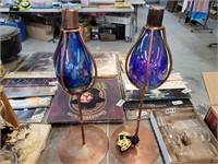 Pair of tiki torches 18 in