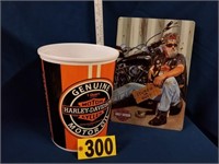 HD trash can/popcorn bowl&sign (pick up only)