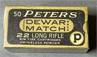 50 rnds Peter's Dewar Match .22LR Ammo